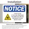 Signmission Radiation & Laser Sign, 5 in H x 7 in W, Vinyl Decal, Rectangle OS-2PACK-NS-D-57-L-19077 - alternate 5